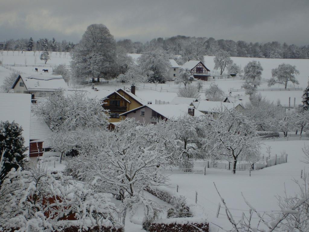Pension Am Limespfad Hesselbach Esterno foto